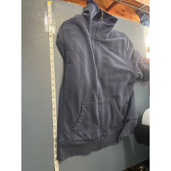 L.L.Bean Womens Navy Fleece-Lined Full-Zip Jacket L Cotton Polyester Blend - Picture 6 of 9
